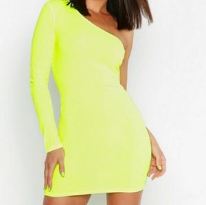 Lime green dress